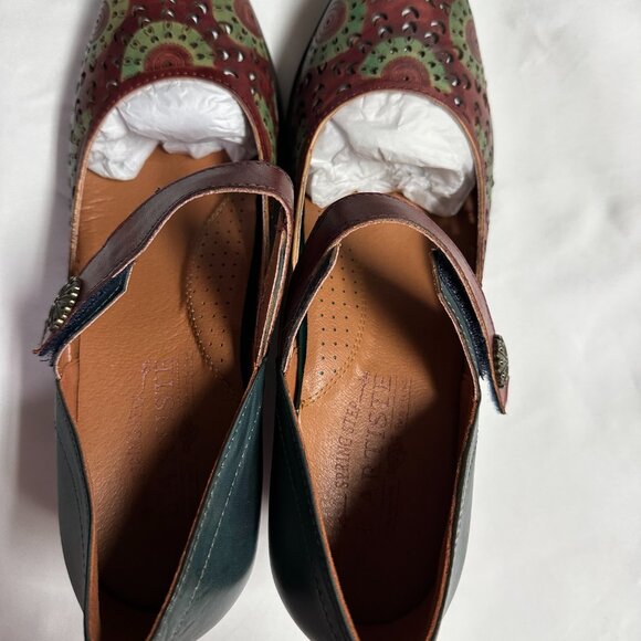 Spring Step L'Artiste LaJuan size 39 Brand New Bordeaux Multi color - Picture 6 of 8
